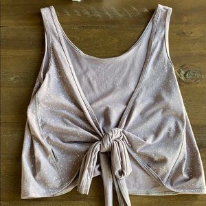 Lululemon tie back crop tank!